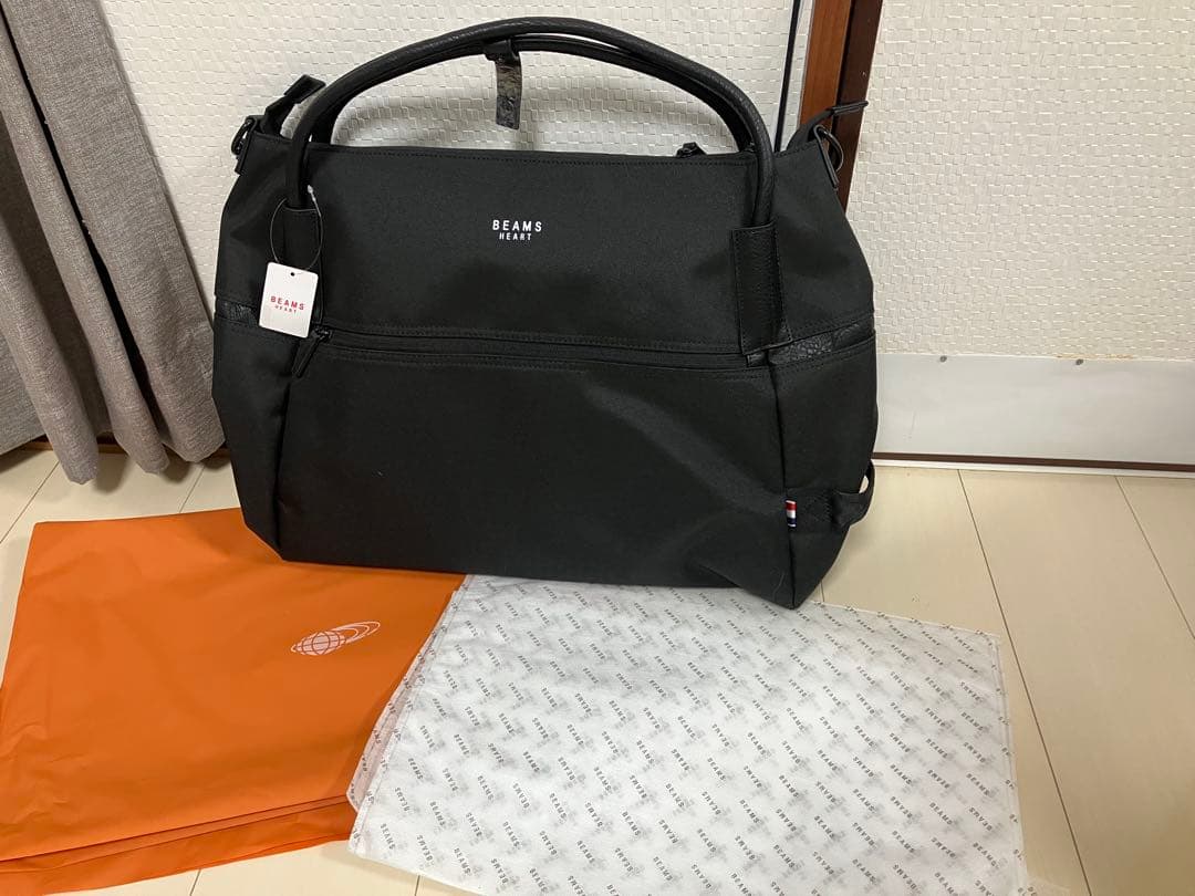 凛さん専用。BEAMS HEARTブラック トートバッグ