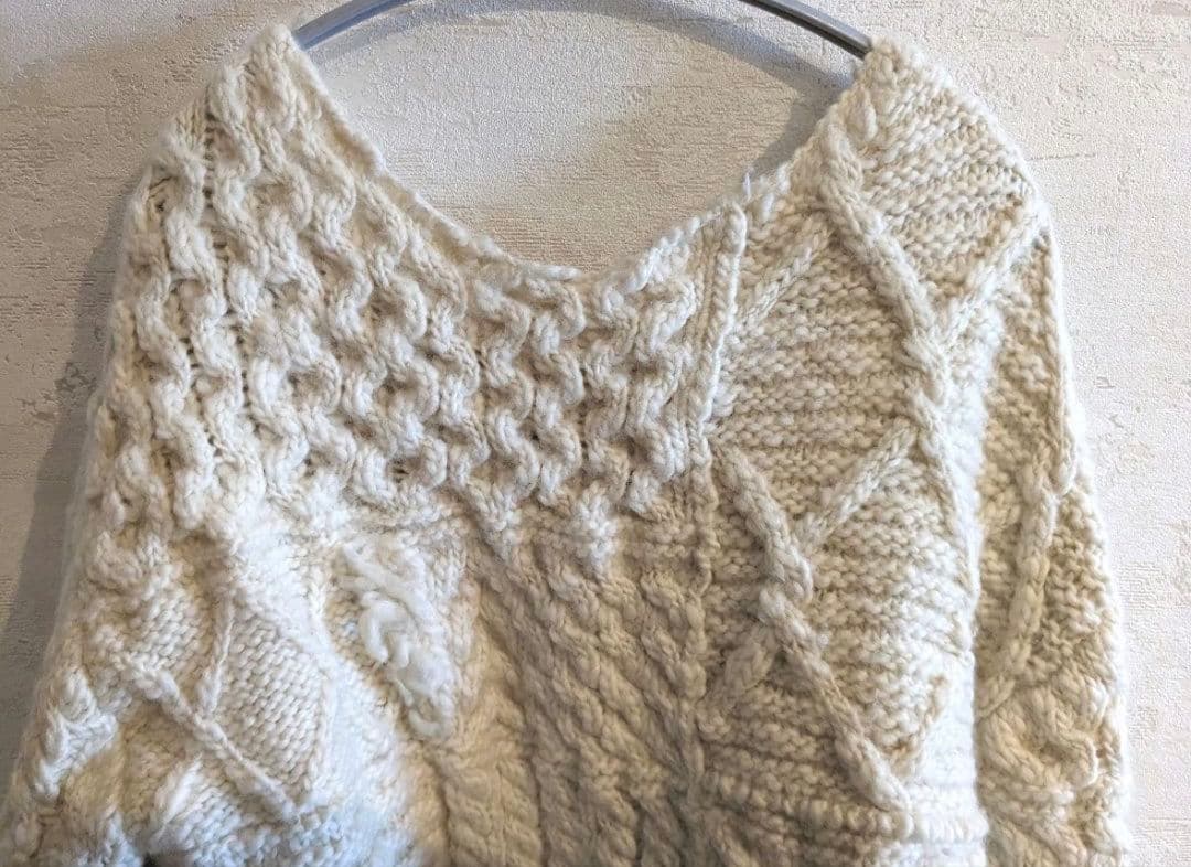 SNIDEL スナイデル　パッチワークニット　セーター　フミカウチダ