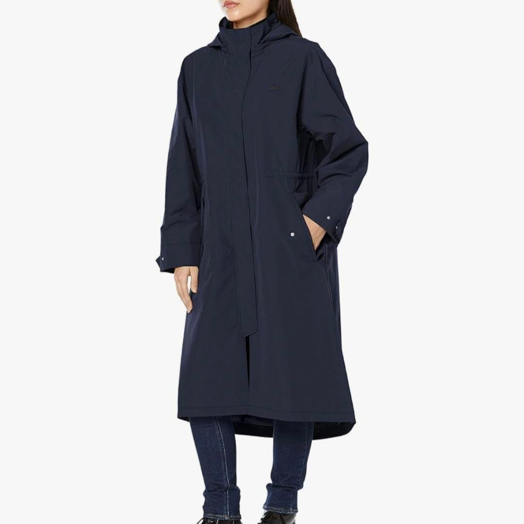 未使用ラコステLACOSTE 2WAY撥水ナイロン タイプライターオーバーコート