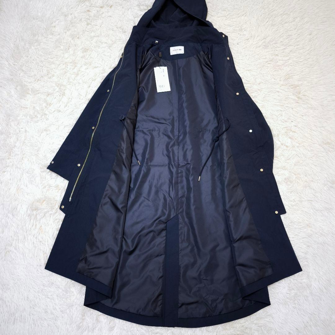 未使用ラコステLACOSTE 2WAY撥水ナイロン タイプライターオーバーコート