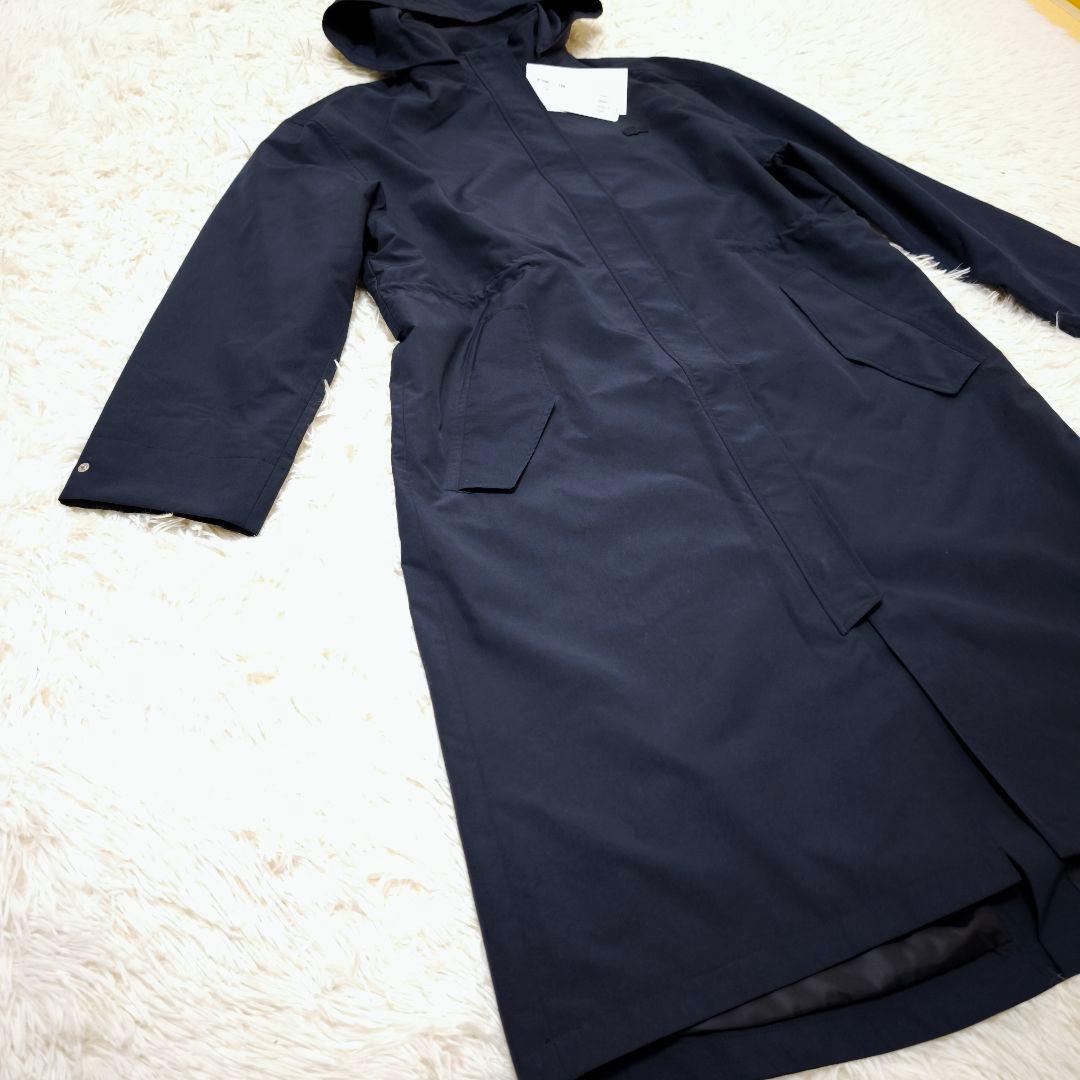 未使用ラコステLACOSTE 2WAY撥水ナイロン タイプライターオーバーコート