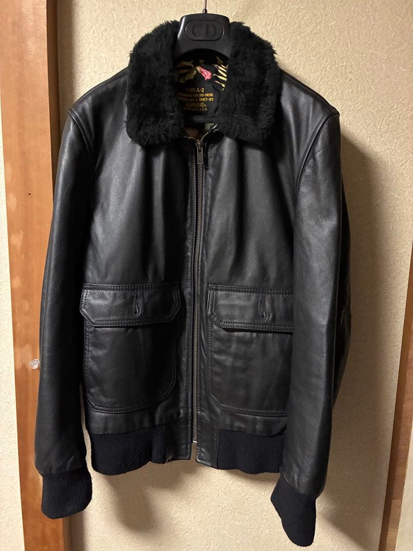 シュプリーム ショット　A2 12ss ブラック　サイズM