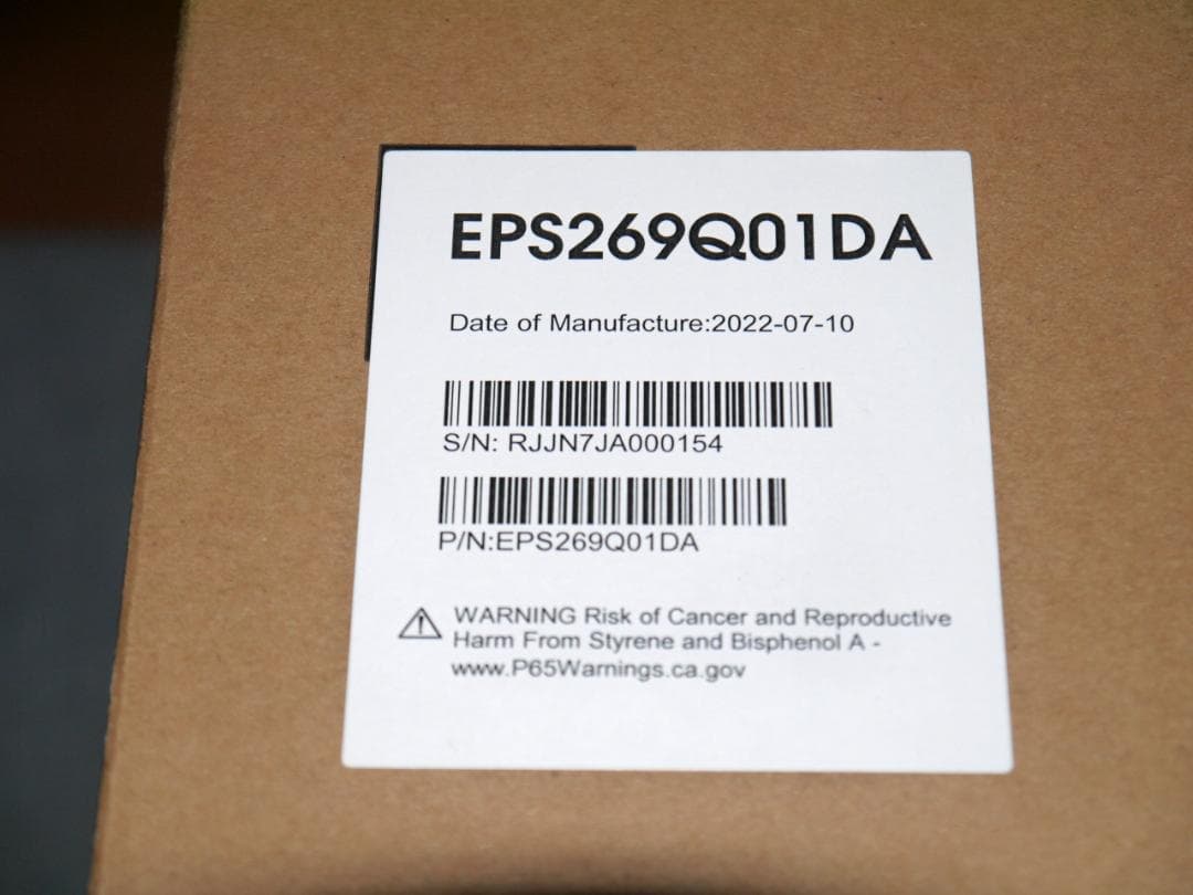 4Kモニタ 有機EL JOLED glancy EPS269Q01DA OLED