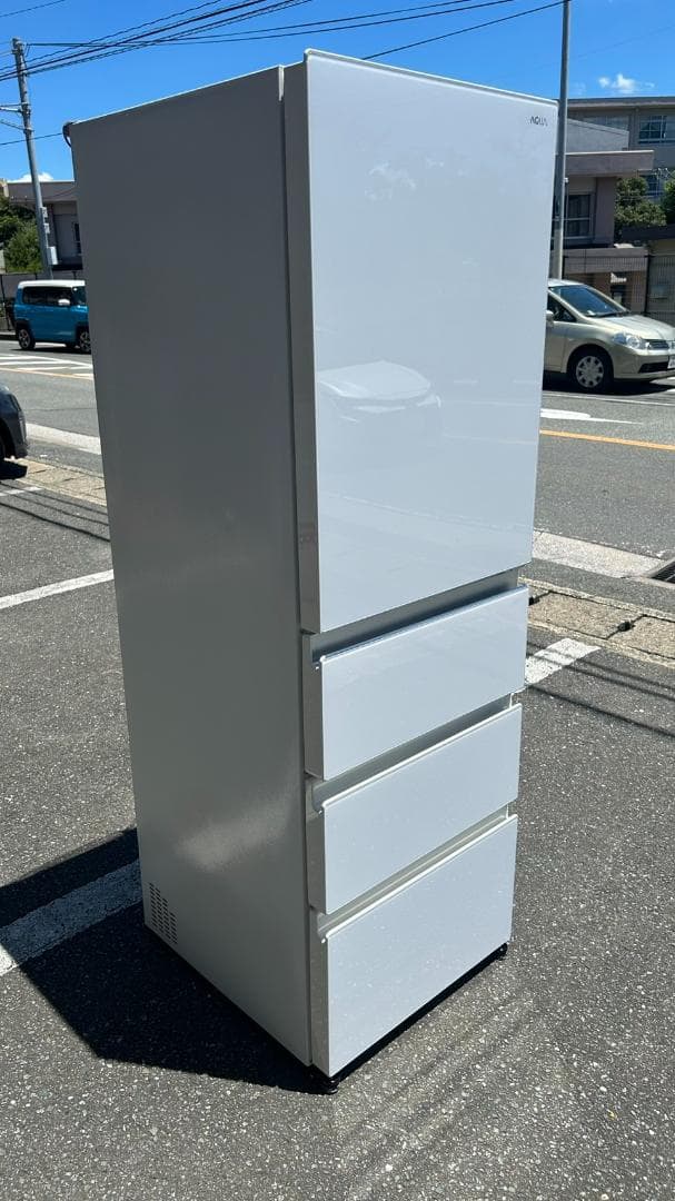ミルク【福岡市限定】4ドア冷蔵庫 アクア AQR-VZ46K 2020年