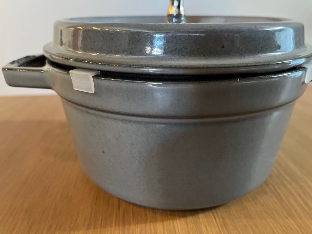 STAUB 両手鍋 グレー 20cm