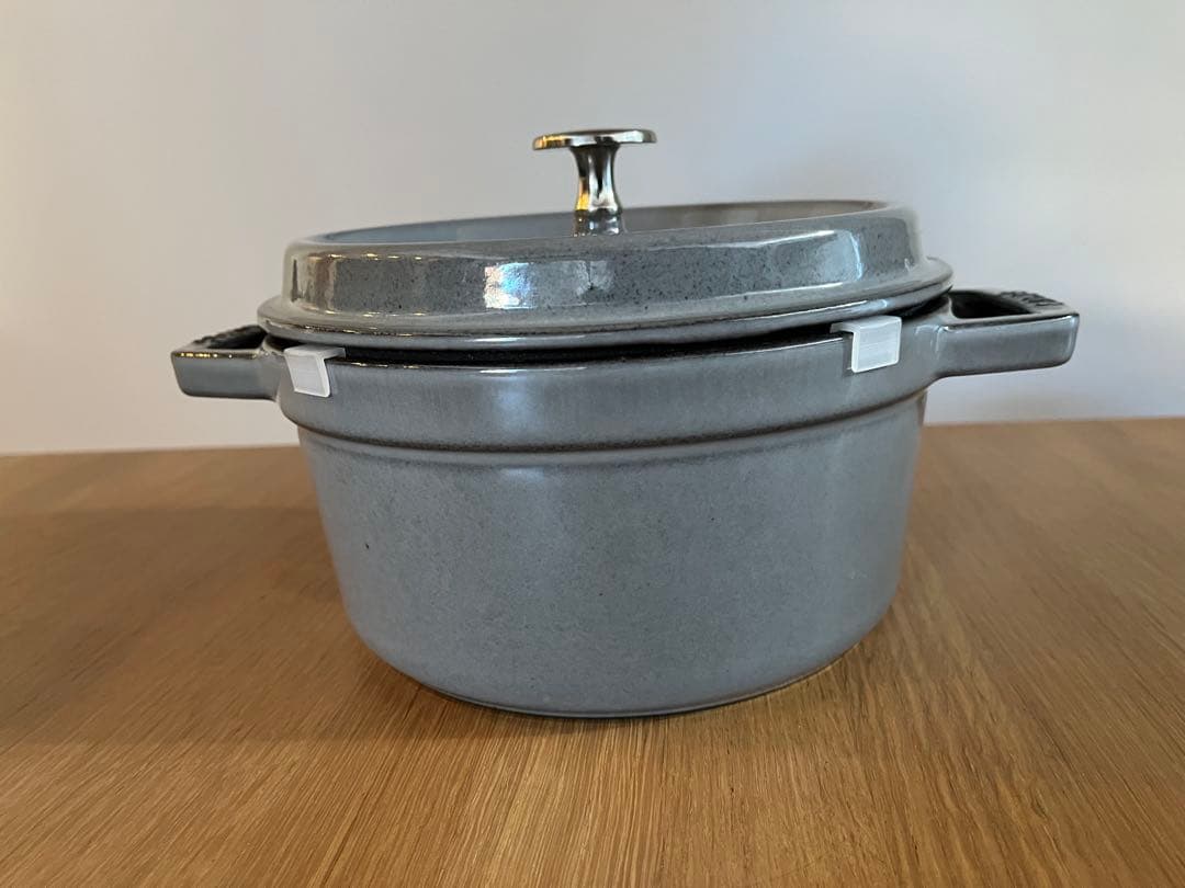 STAUB 両手鍋 グレー 20cm