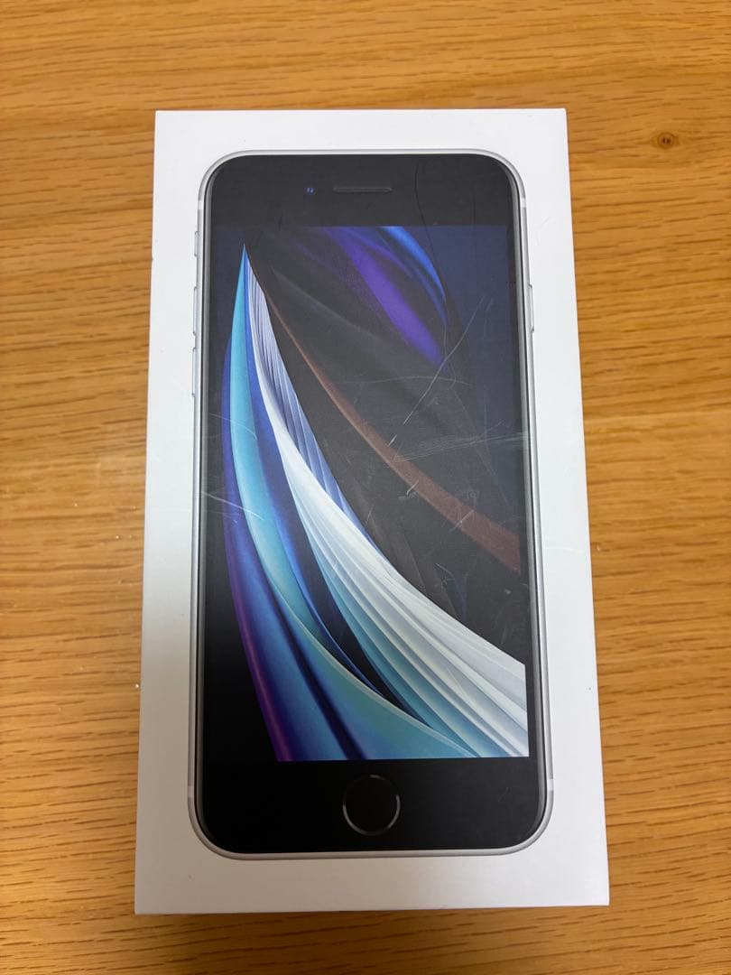 iPhone SE第2世代 64GB 白 ホームボタン故障 イヤホン未使用 箱有