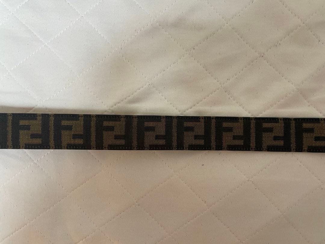 Fendi FFロゴ ベルト ブラウン ゴールド