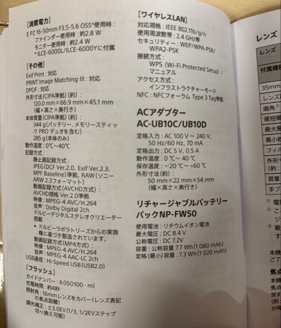 【Webb leen】SONYα6000ダブルズームレンズキット（白）