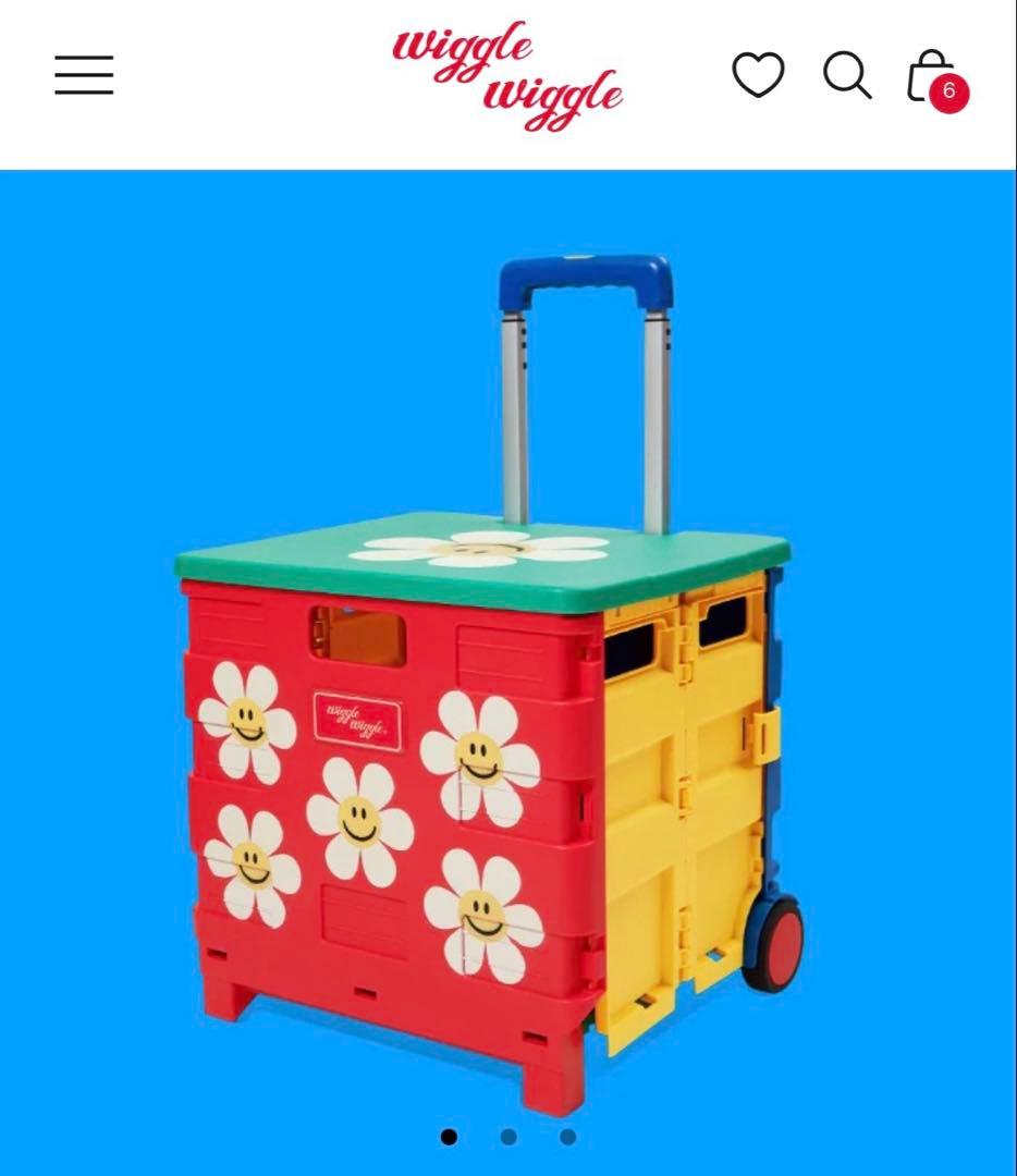 お値下【完売】美品wigglewiggleキャリーカートSmileWe Love