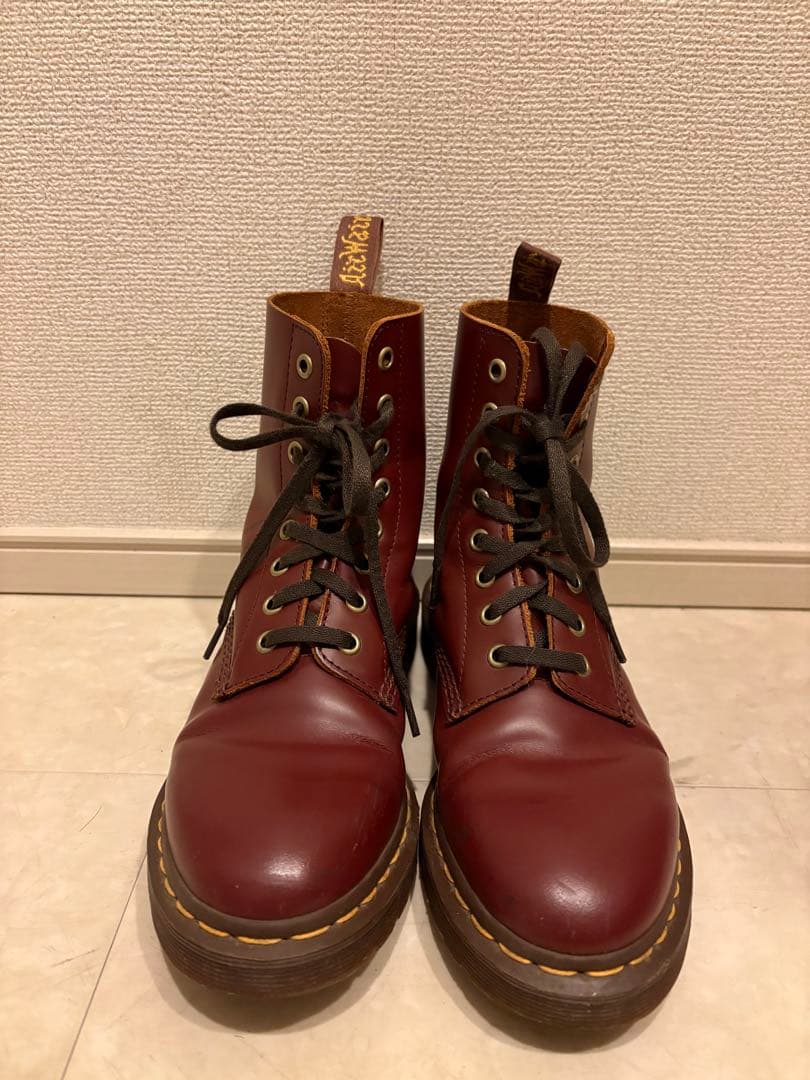 ドクターマーチン　Dr.Martens レザー ブーツ 8ホール　ボルドー