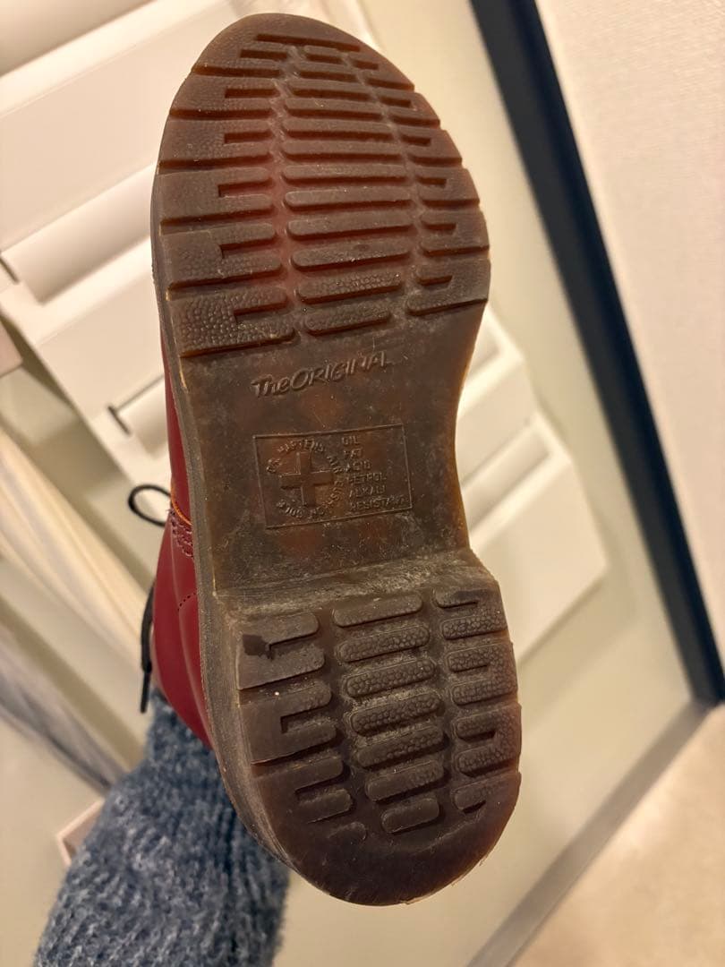 ドクターマーチン　Dr.Martens レザー ブーツ 8ホール　ボルドー