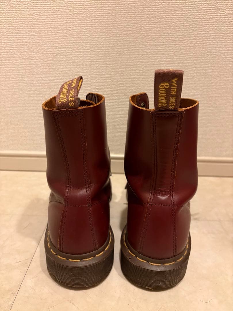 ドクターマーチン　Dr.Martens レザー ブーツ 8ホール　ボルドー