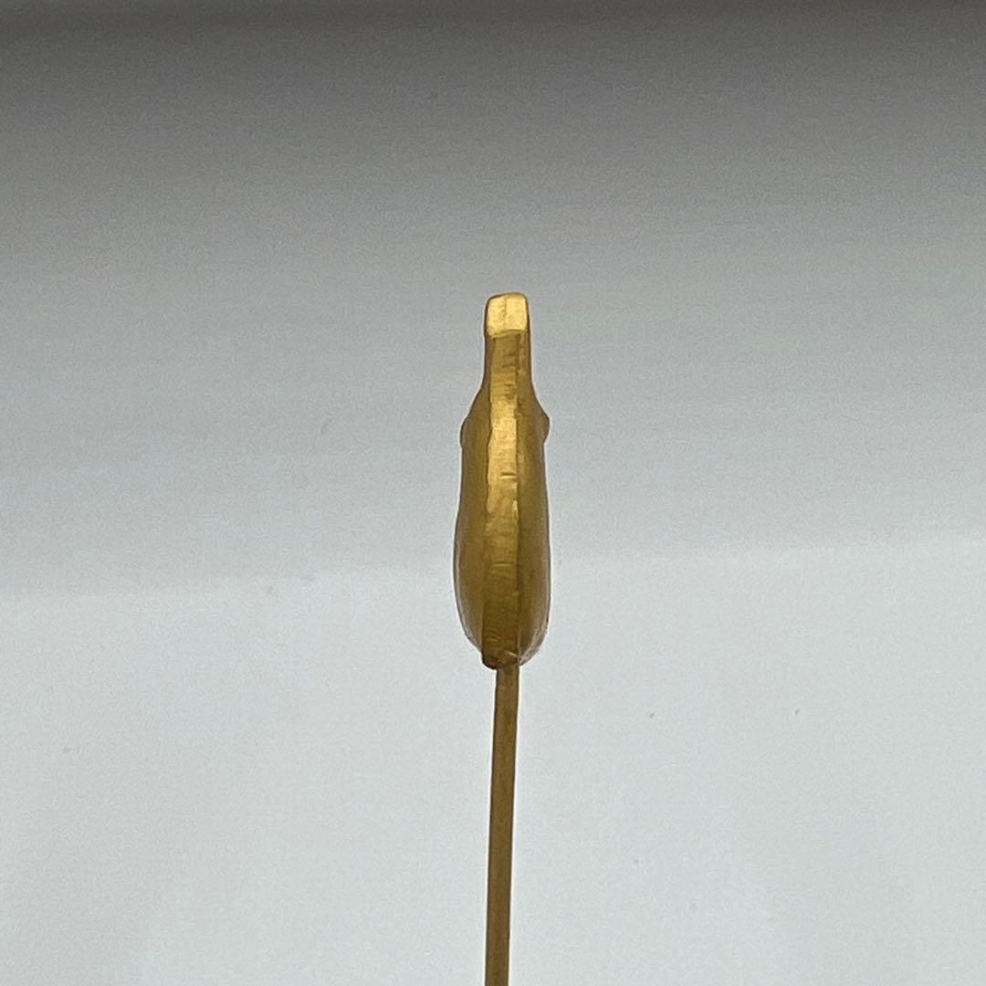 【極美品】エルメス ピンブローチ ホースヘッド 馬 シュバル ゴールド金具
