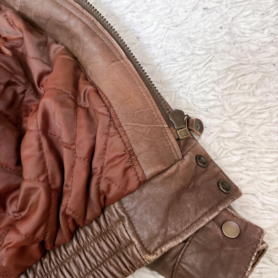 vintaga A-2 フライトジャケット レザージャケット　羊革　短丈　M