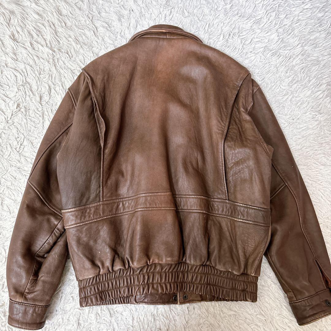 vintaga A-2 フライトジャケット レザージャケット　羊革　短丈　M
