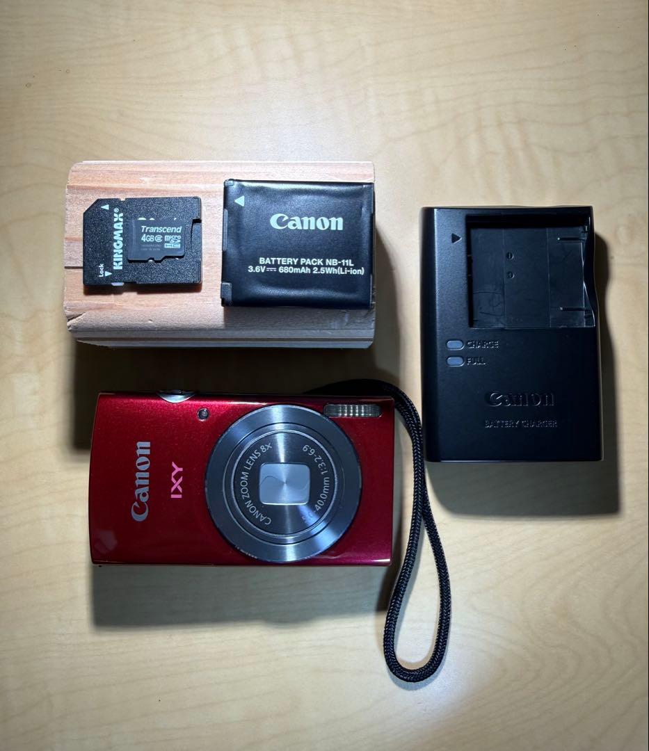 【2/22誕生日セール】新品同様・Canon IXY 120 レッド・CCD