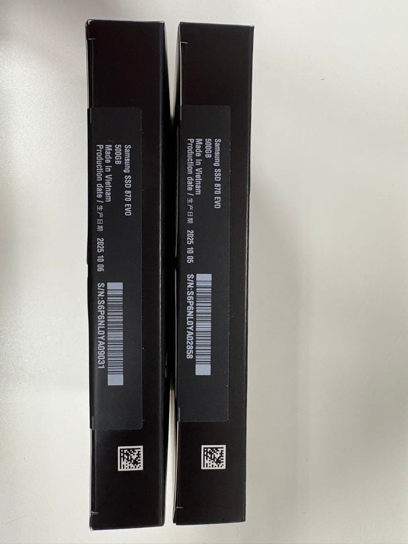 Samsung 870 EVO 500GB SSD 2.5インチ 2個