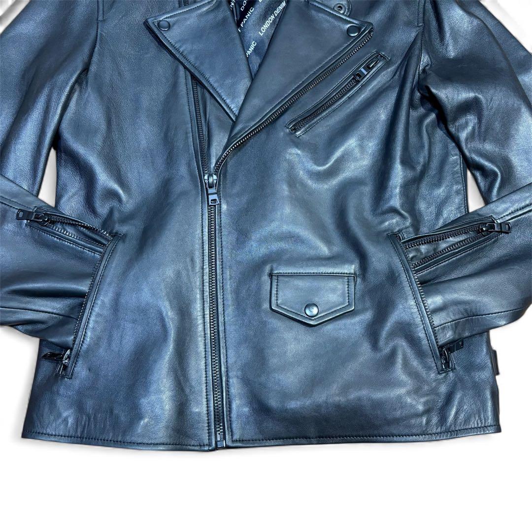 LondonDenim ロンドンデニム ダブルライダース ブラック 羊革 M