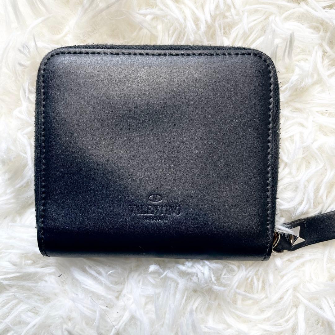 【付属品完備】ヴァレンティノ 財布 VLTN ブラック レザー