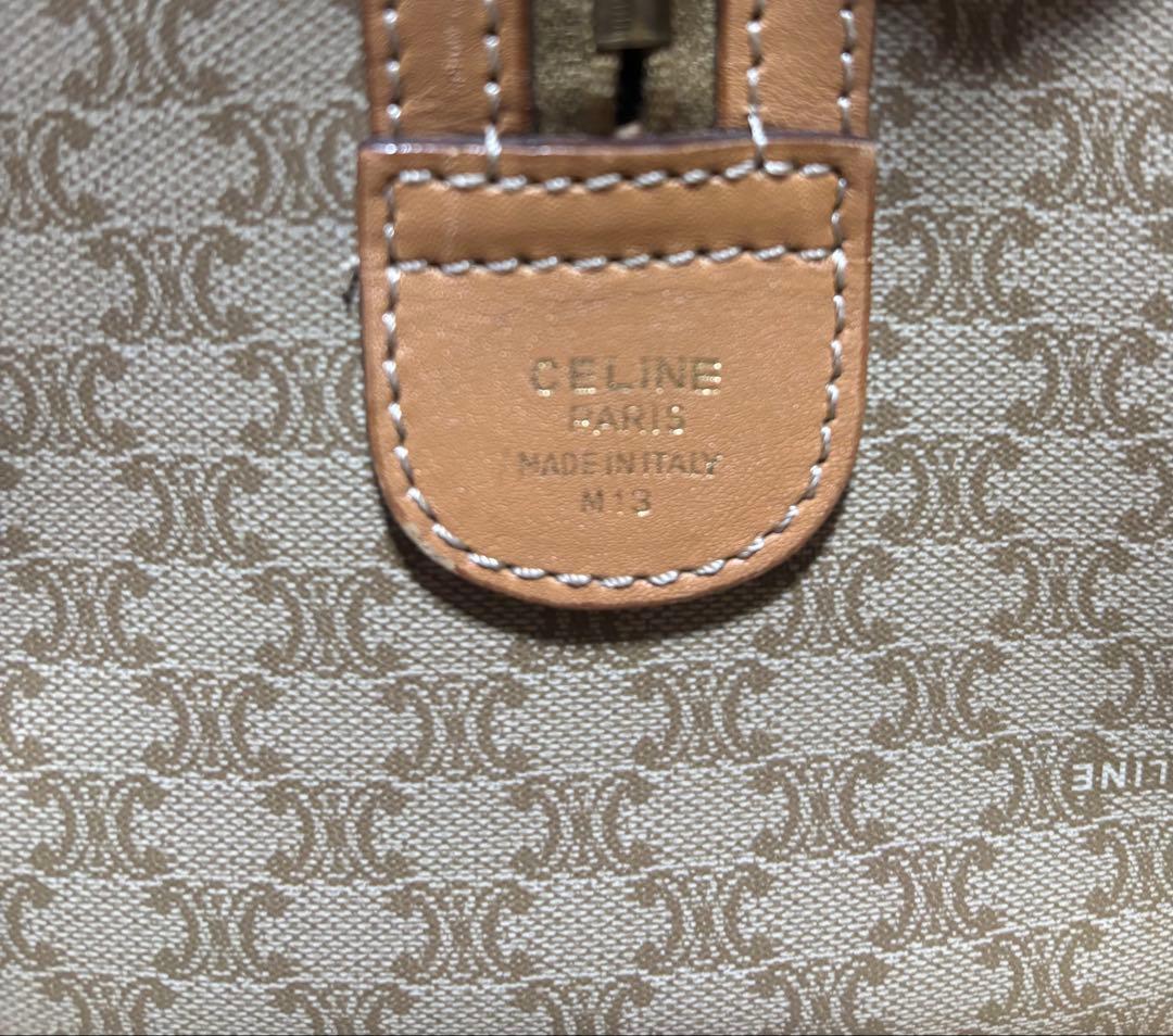 CELINE トリオンフ マカダム柄 ハンドバッグ