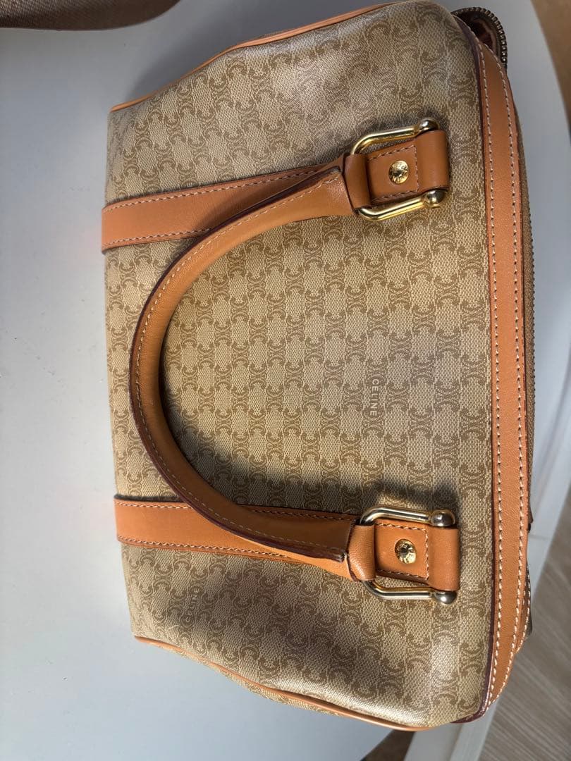 CELINE トリオンフ マカダム柄 ハンドバッグ