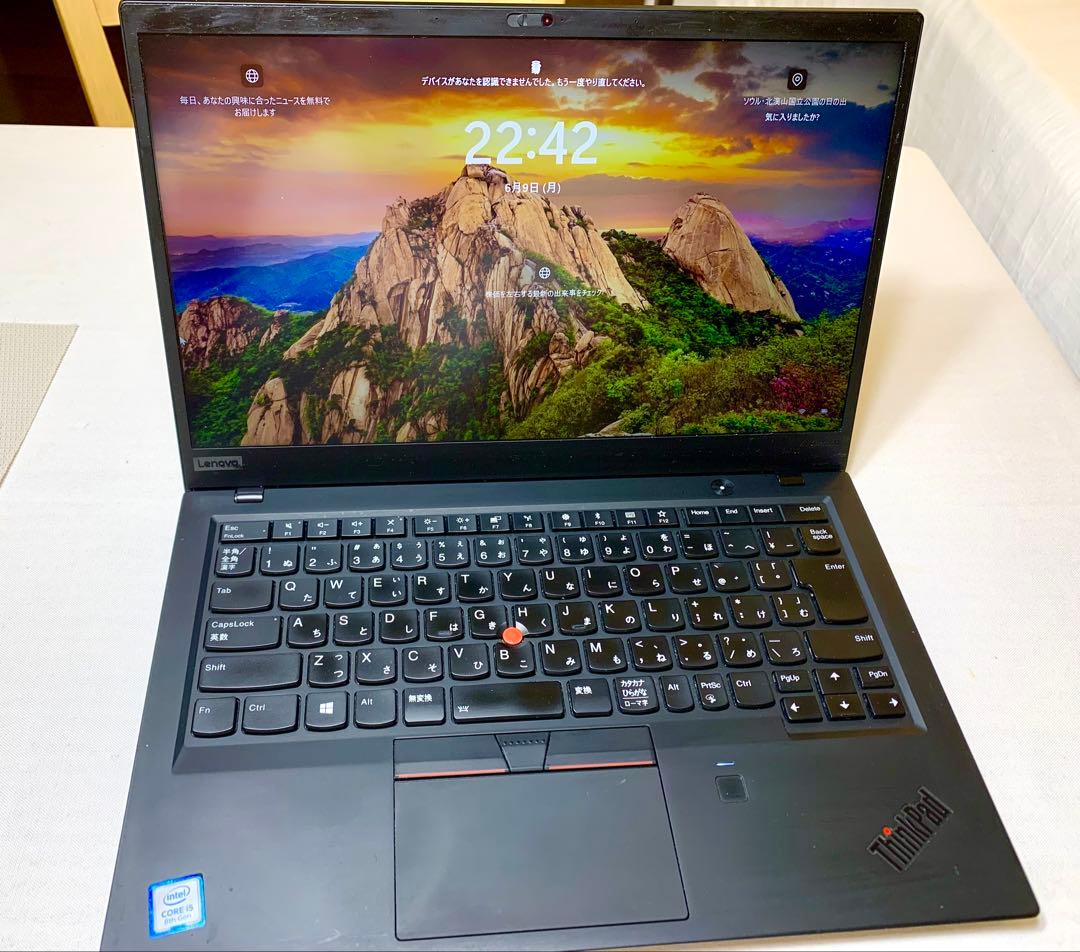 その他ノートPC本体 Lenovo ThinkPad X1 Carbon Core i5(8250U)