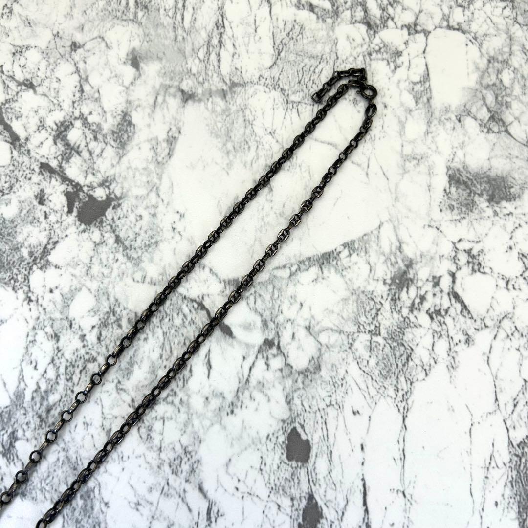 極美品✨ ロイヤルオーダー クラウン ネックレストップ ブラック チェーン