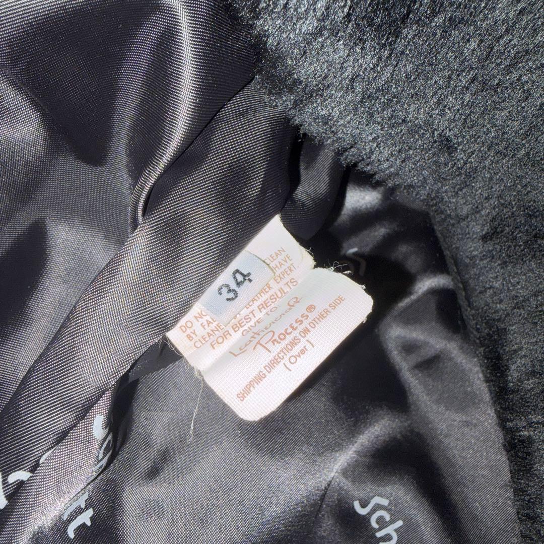 品番 Schott 643 レザー シングルライダース 34 ボアライナー