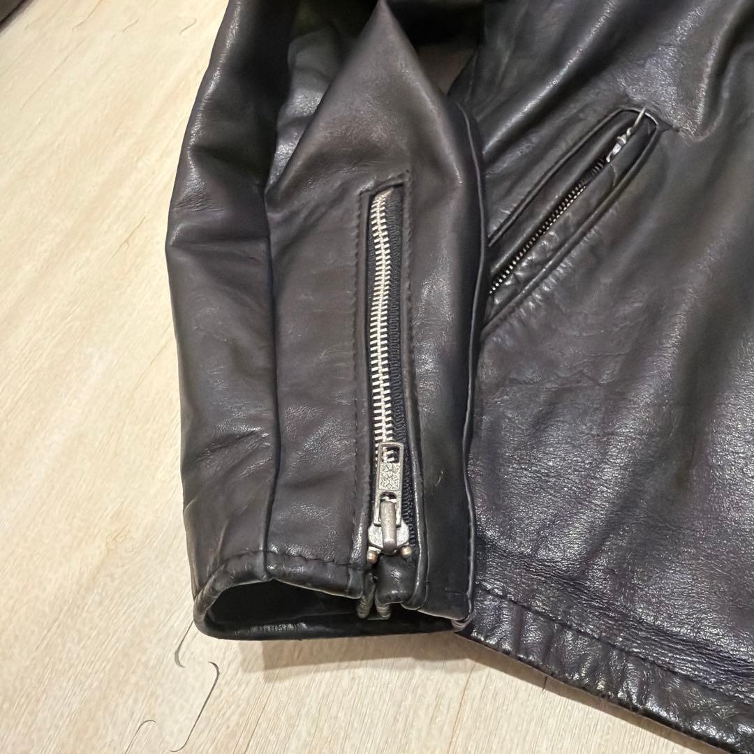 品番 Schott 643 レザー シングルライダース 34 ボアライナー