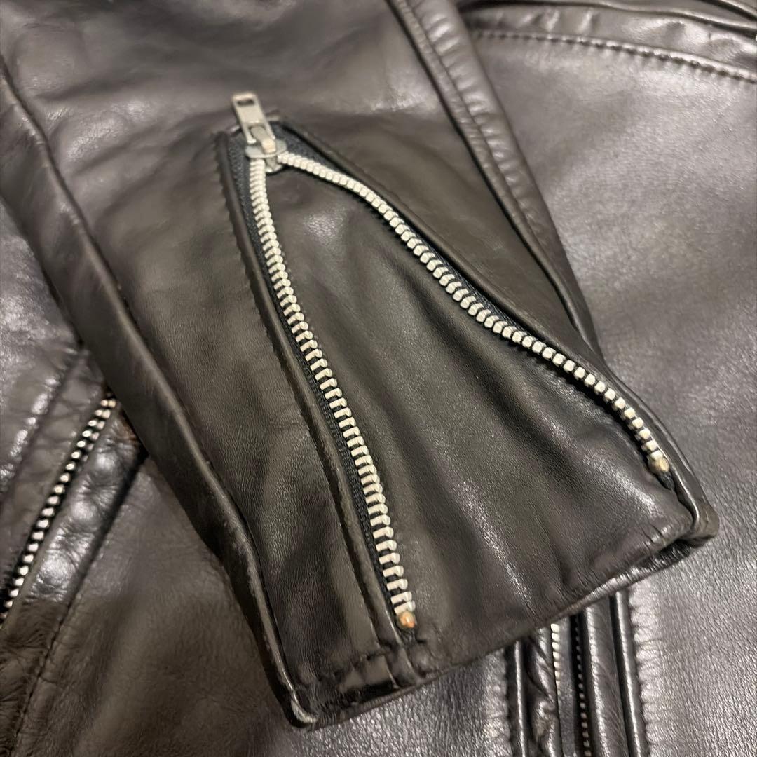 品番 Schott 643 レザー シングルライダース 34 ボアライナー