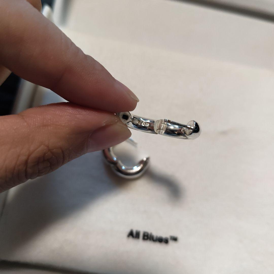 All Blues フープピアス　Almost earrings シルバー925