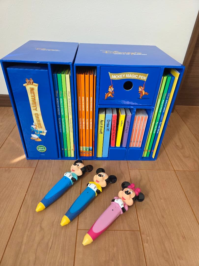 美品　ディズニー英語システムミッキーマジックペンセットファンアンドアドベンチャー