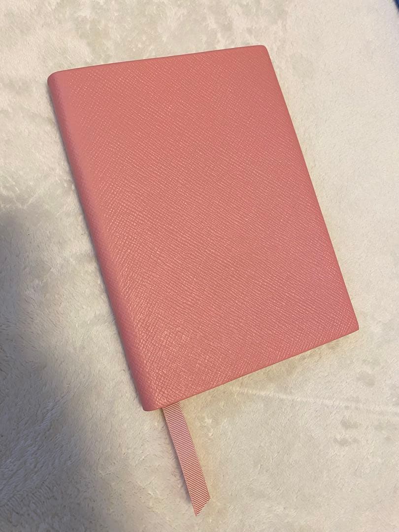 【英国王室御用達】スマイソンノートブック　ピンクレザー