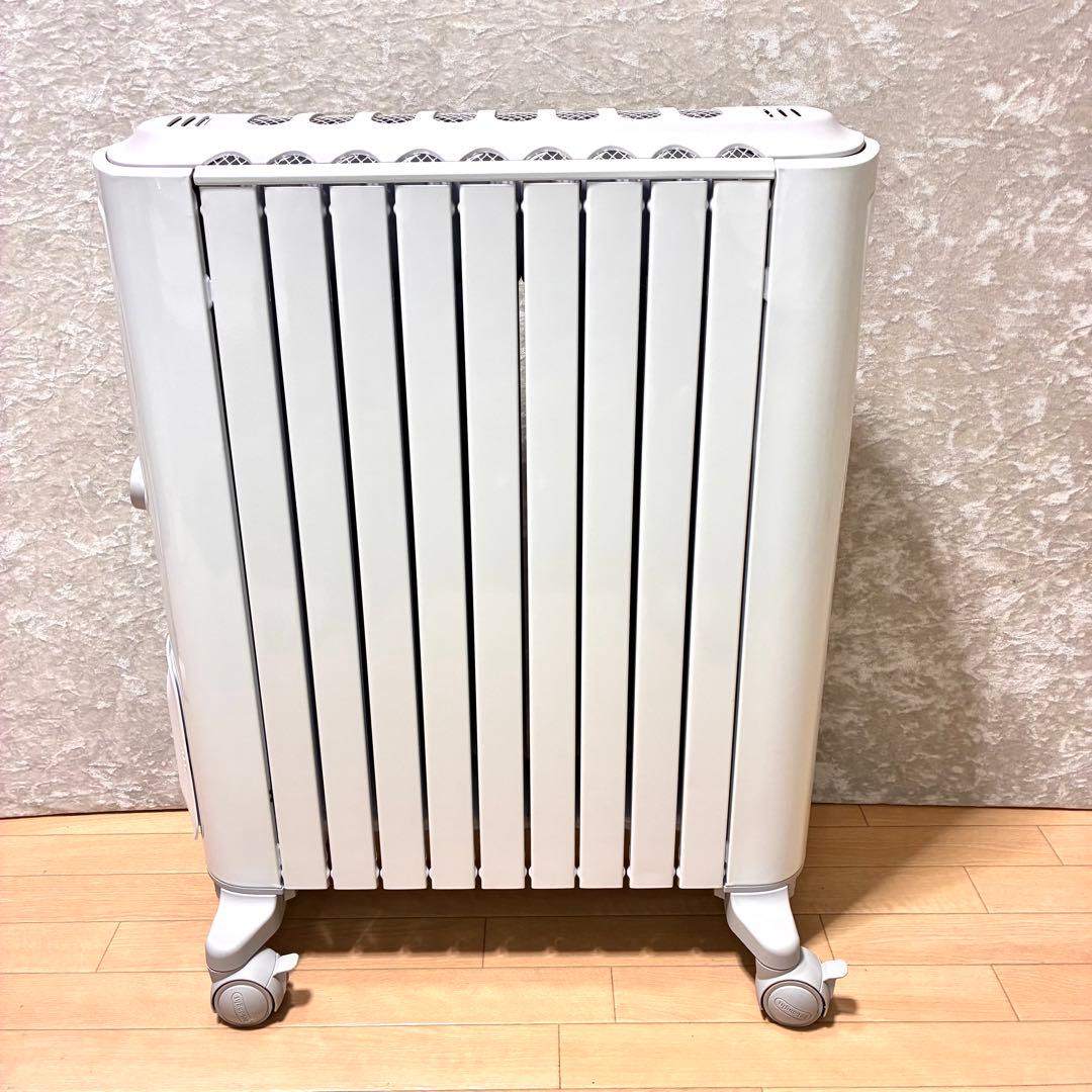 【美品】デロンギ RHJ75V0915-GY オイルヒーター　説明書 リモコン付