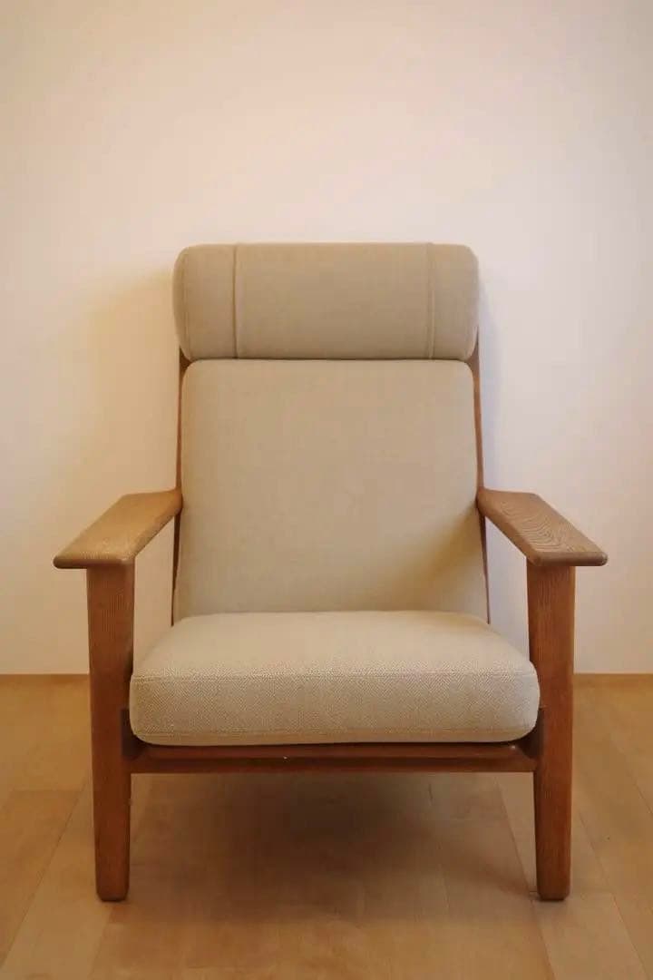 GE290A　ハイバックソファ　オーク材　Hans J.Wegner