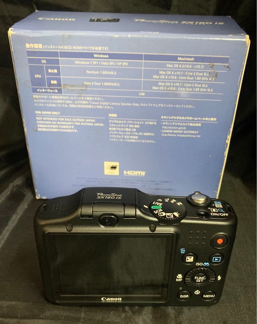 美品✨Canon PowerShot SX160IS ブラック