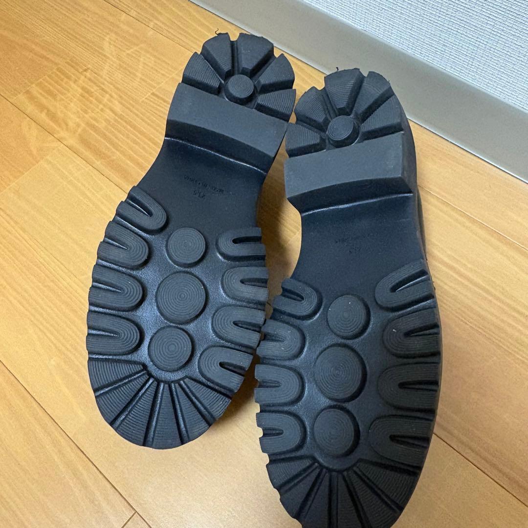 アダムエロペ 晴雨兼用ベーシックローファー/撥水 ブラック 23.5