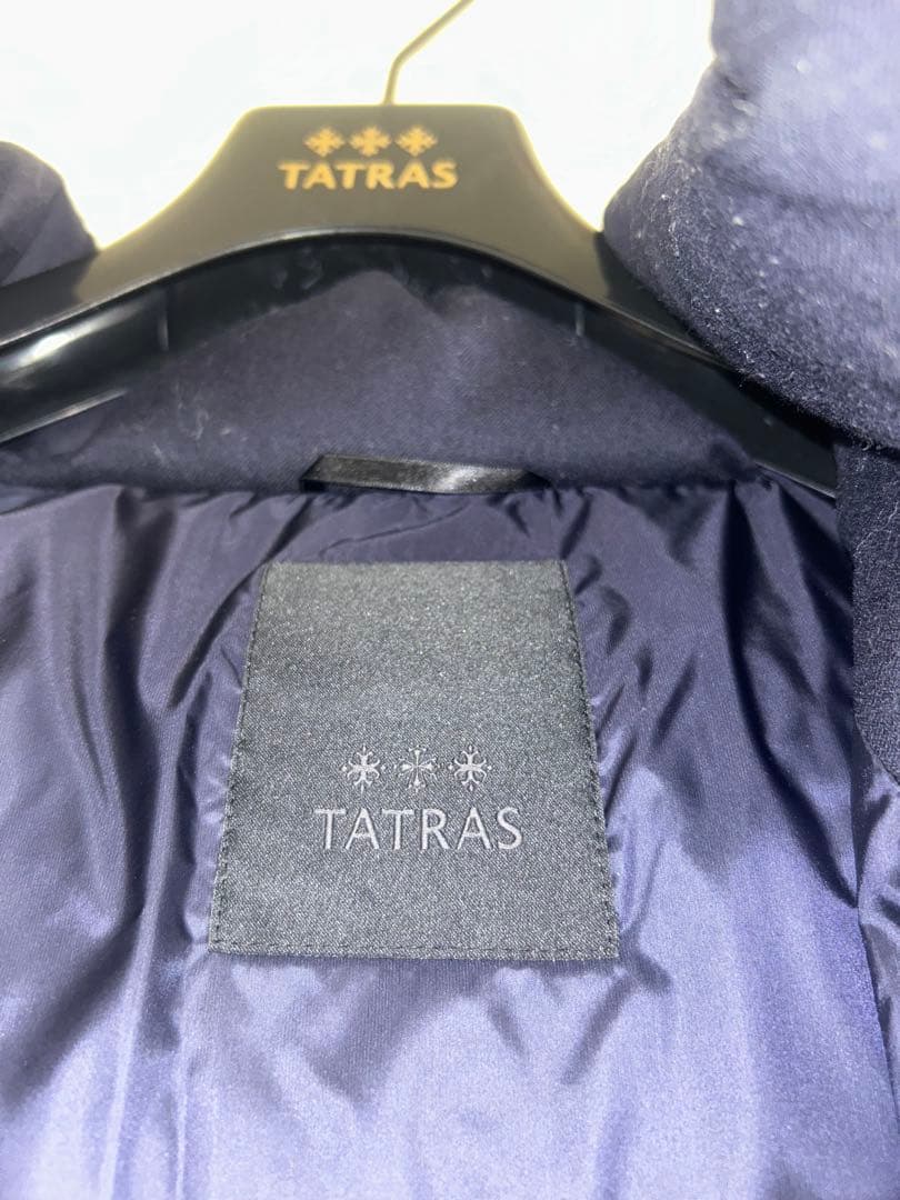 極美品! TATRAS LAVIANA ファー付きネイビーダウンジャケット
