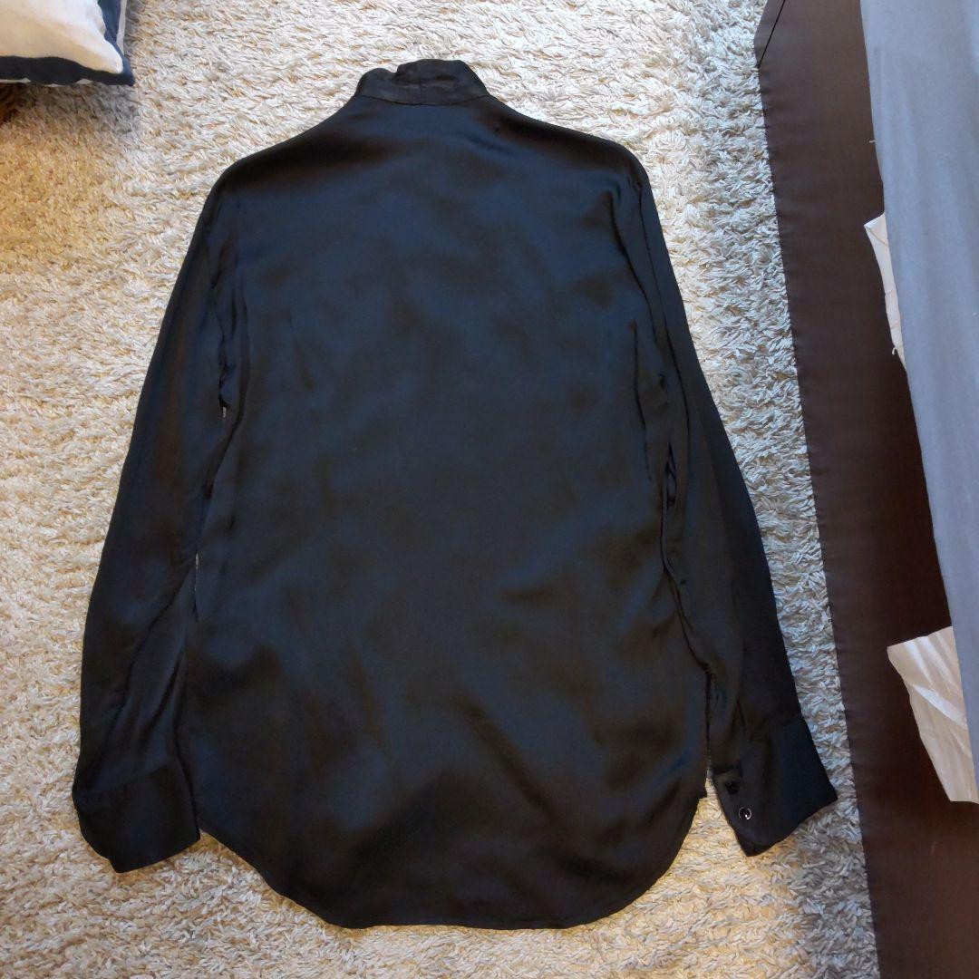 未使用タグ付き★GEOFFREY B.SMALL ブラックシルクボウタイブラウス