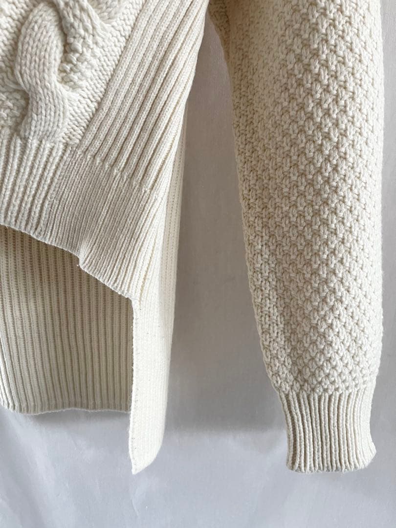 MM6 Maison Margielaマルジェラ ケーブルタートルネックニット