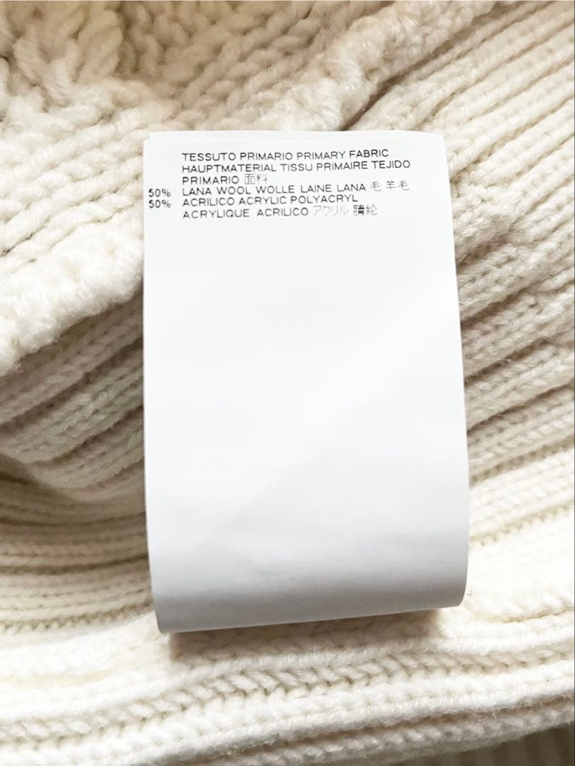 MM6 Maison Margielaマルジェラ ケーブルタートルネックニット