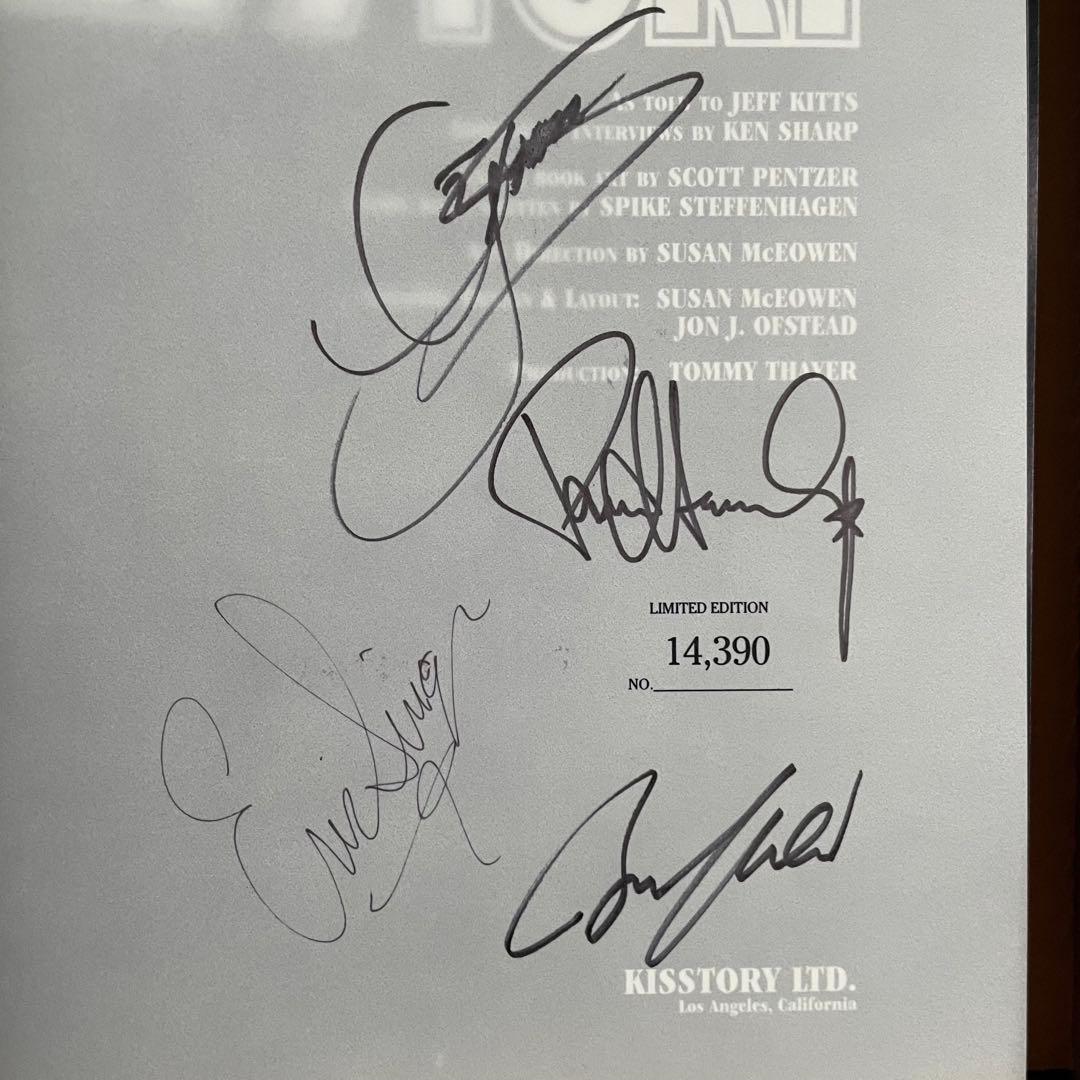 激レア/年代物　KISSTORY 限定サイン付きブック