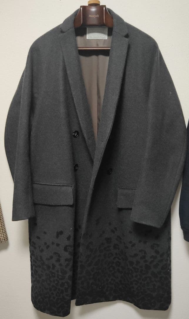 1/30迄大幅値下げ【美品】kolorレオパード柄コート1 16-17AW 名作