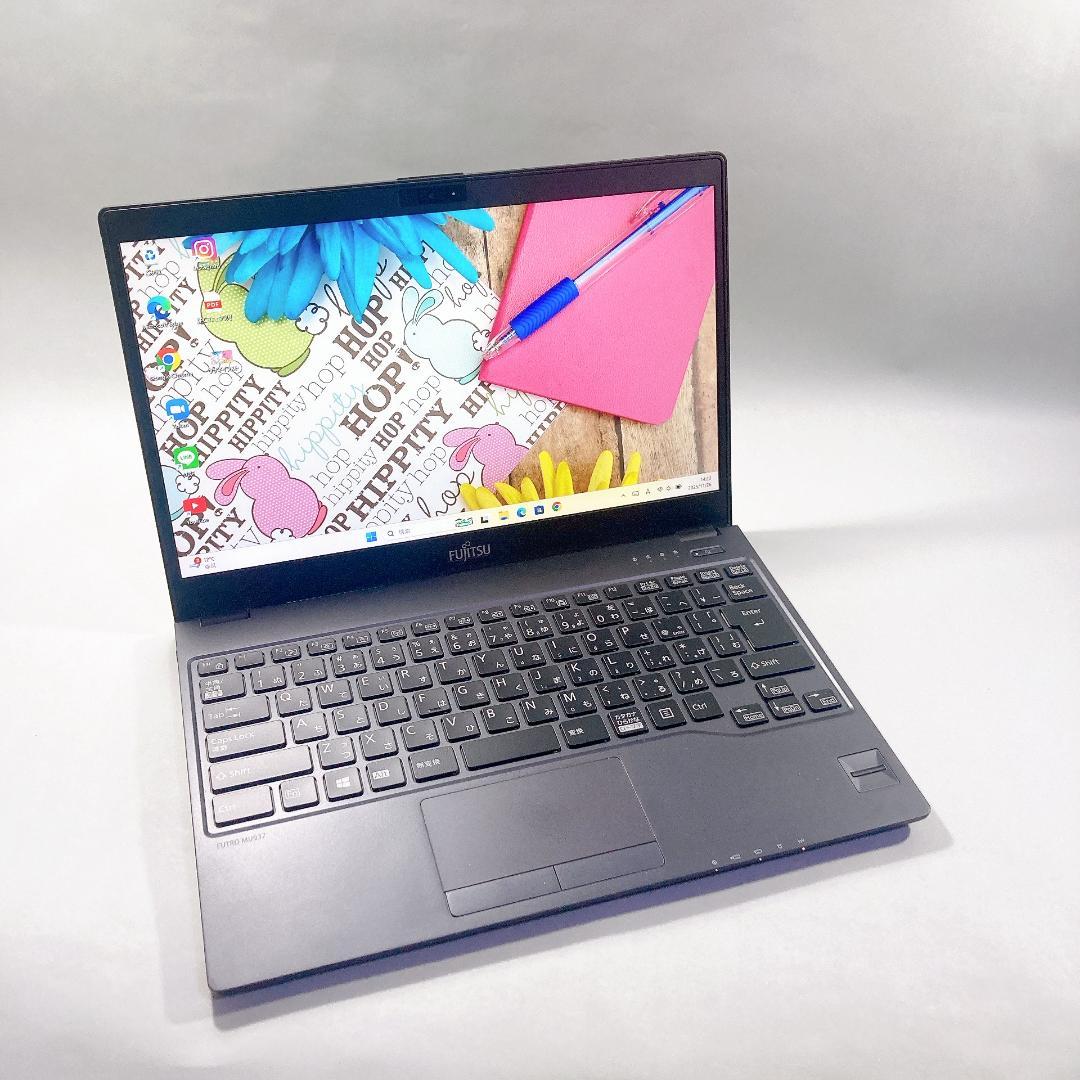 w123✨超軽量/爆速SSD/オフィス付/事務作業に快適/Wi-Fi✨ノートPC