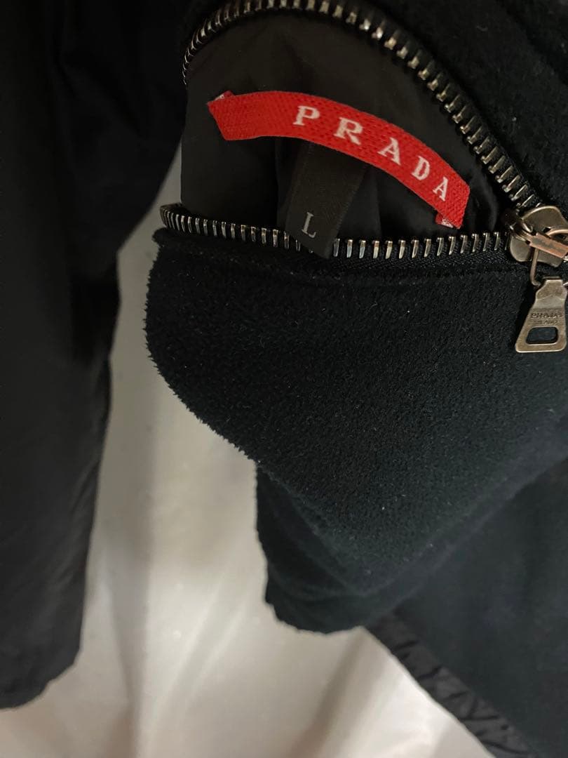 PRADA リバーシブル フリースブルゾン ナイロン フード