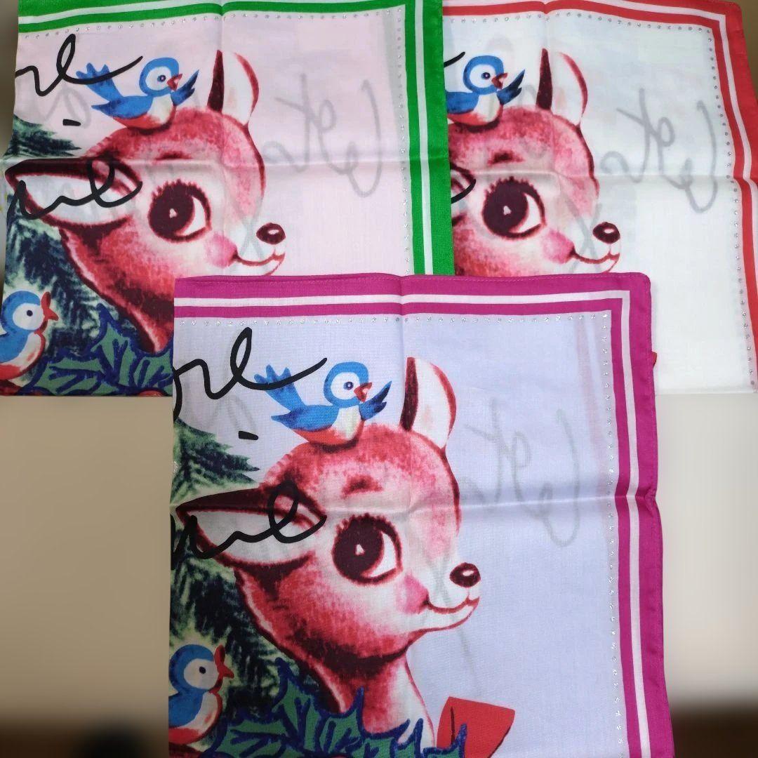 ヴィヴィアンウエストウッド　バンビ　大判ハンカチ　クリスマス