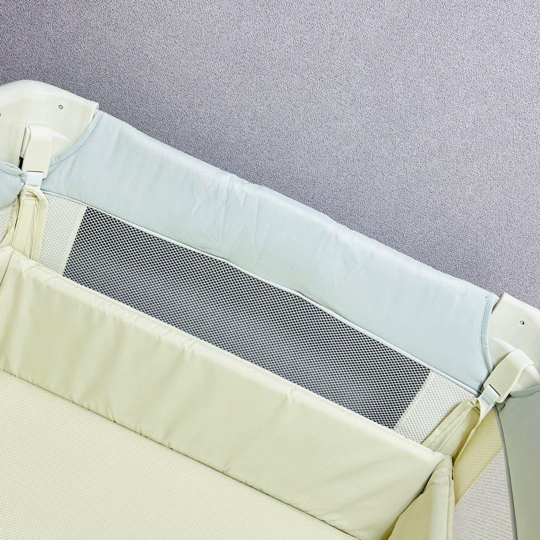 【送料無料】Aprica ココネルエアーAB ホワイトグレーWH ベビーベッド
