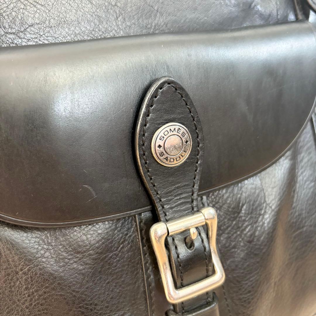 【美品】SOMES SADDLE ソメスサドル トートバッグ 本革 ブラック 黒