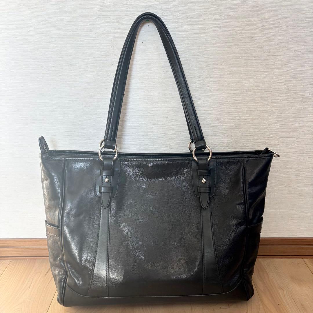 【美品】SOMES SADDLE ソメスサドル トートバッグ 本革 ブラック 黒